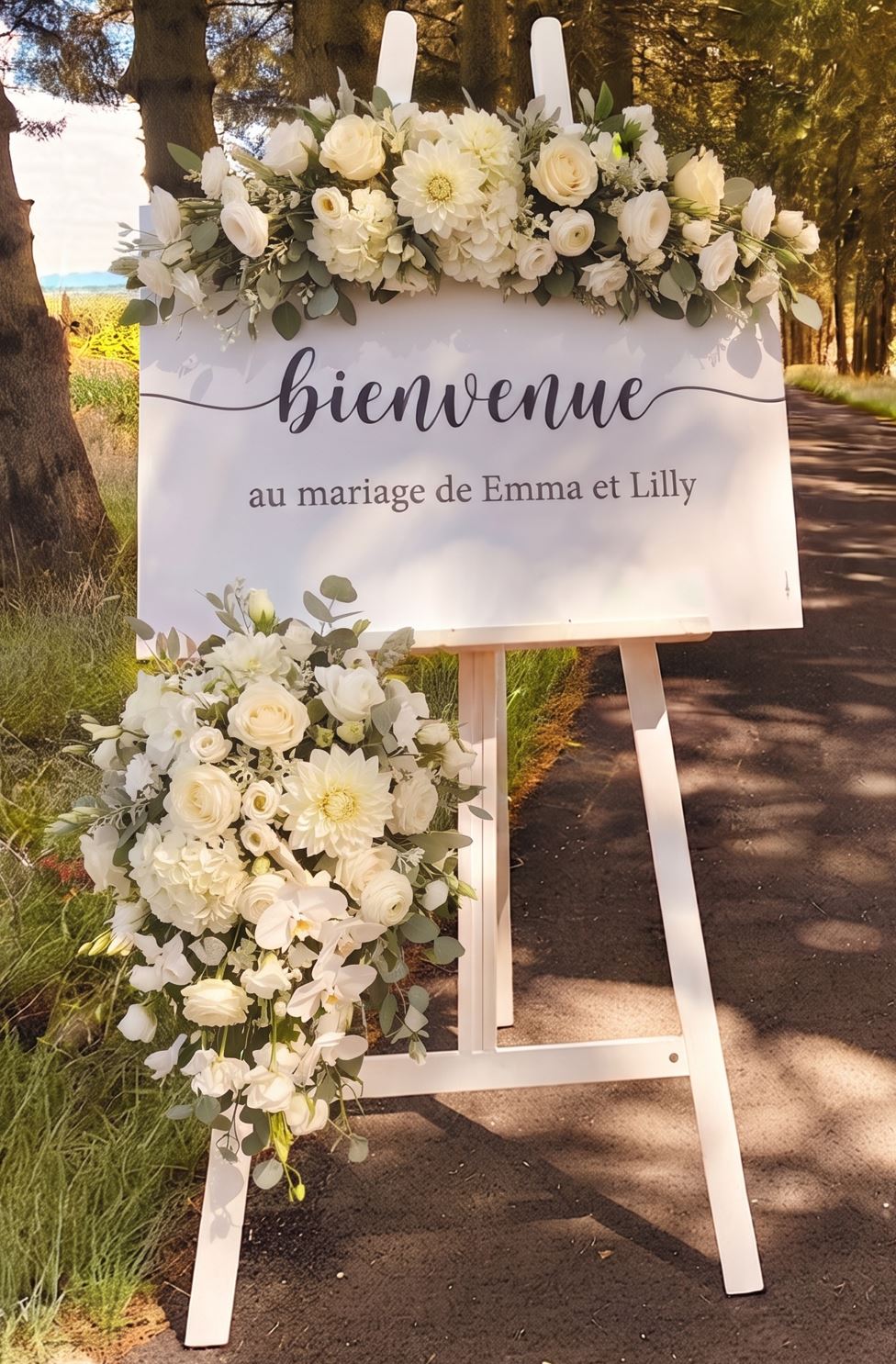 Chevalet & Cadre Bienvenue
